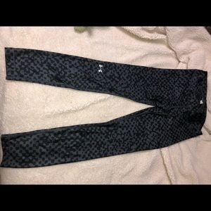 under armor leggings grey and black